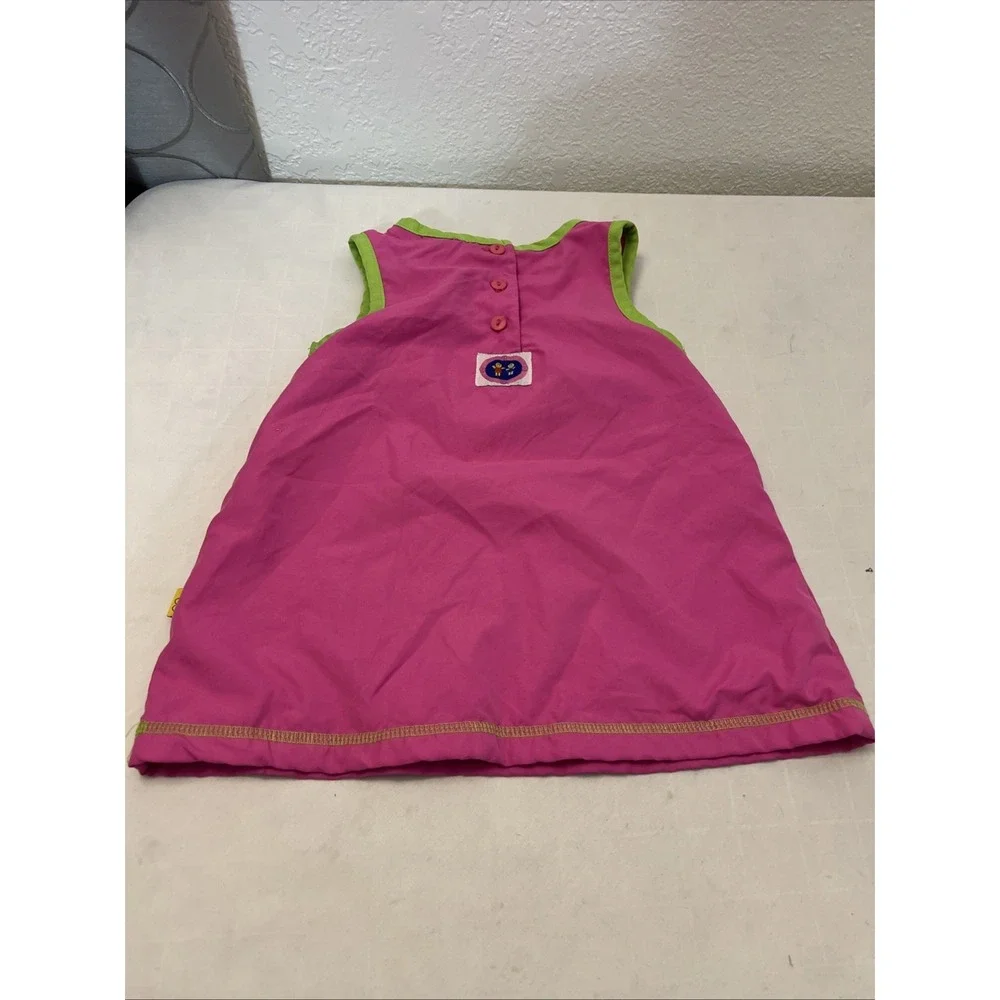 2000 Blues Clues Pink‎ Green 18M Months Jumper Dress Viacom Butterfly Top Only
